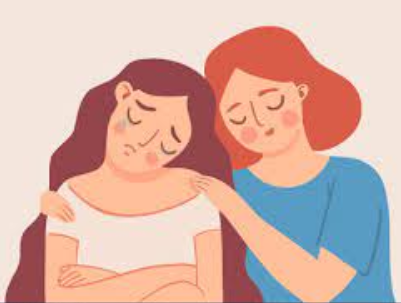 comforting a friend