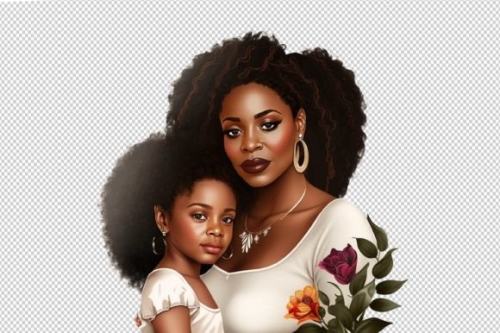 Mom and daughter